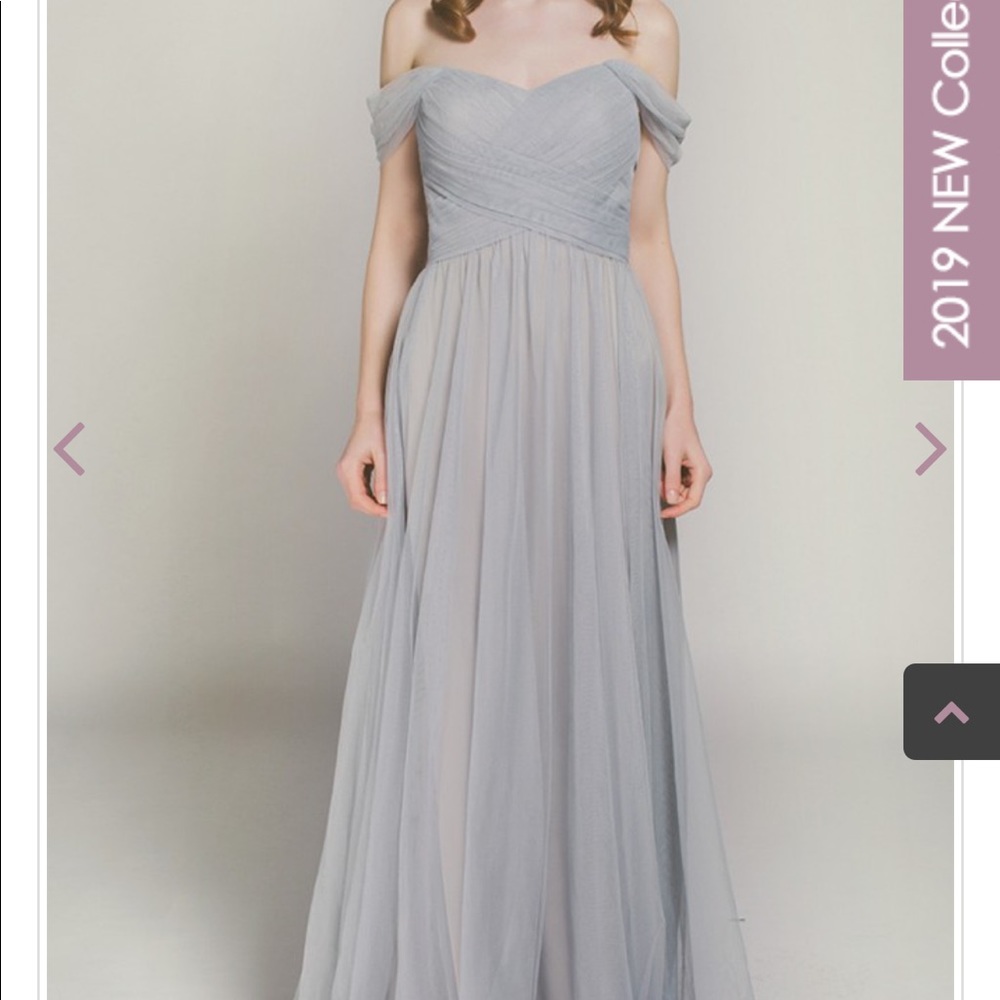 Tulle and Chantilly bridesmaids dress